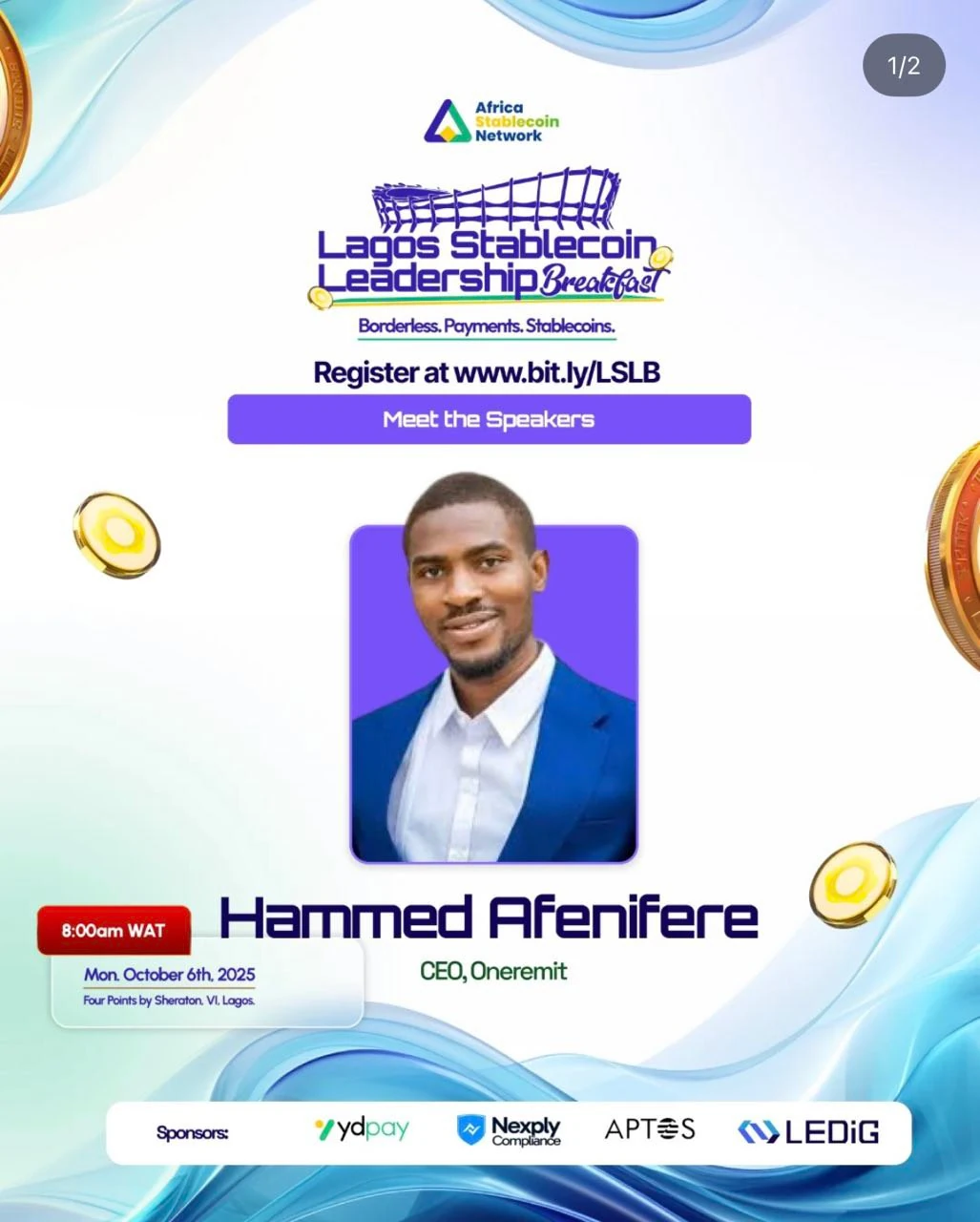 Oneremit CEO Joins Lagos Stablecoin Leadership Breakfast Today