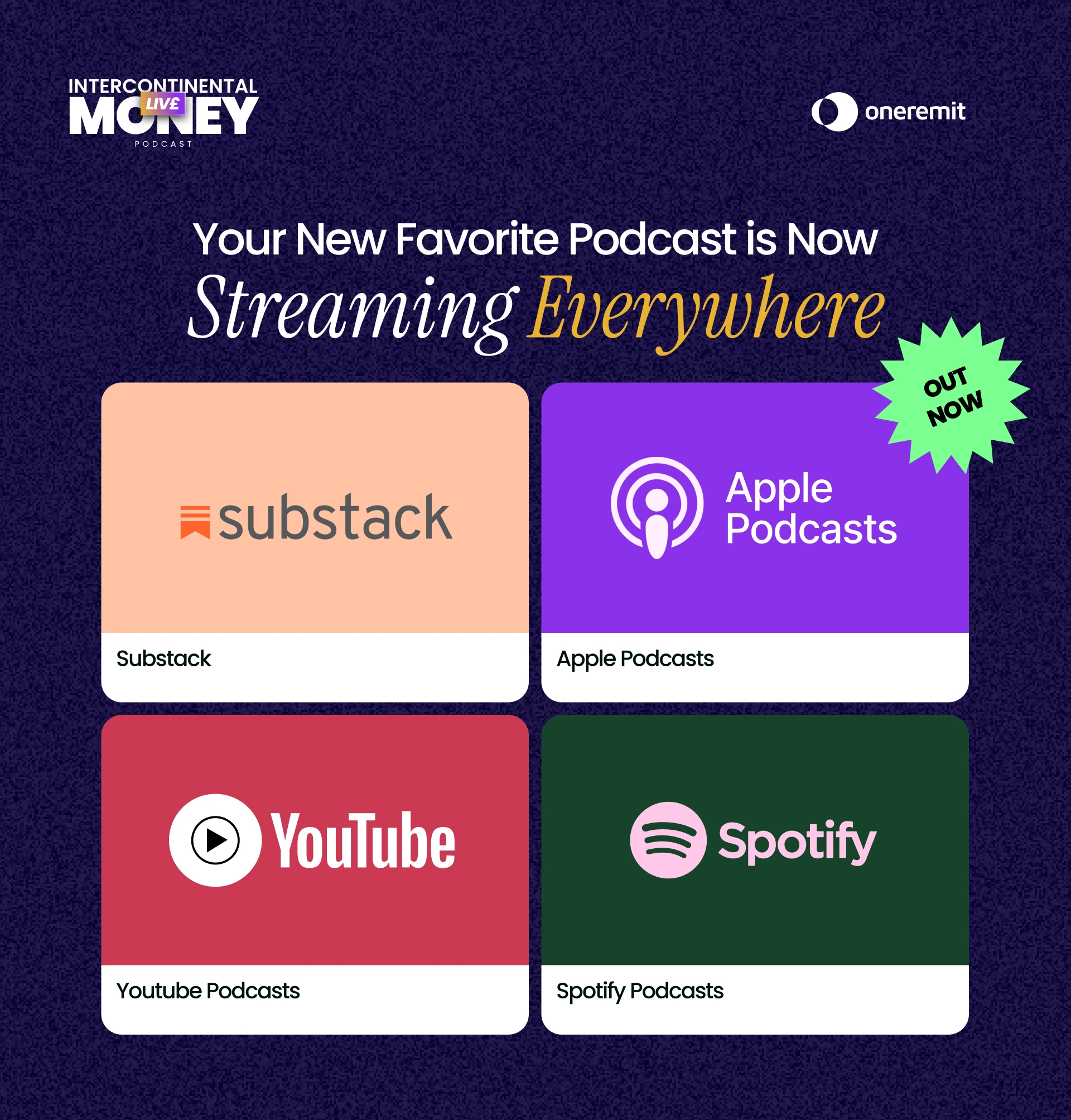 🌍 The Oneremit Podcast is Live – Listen Now on Substack, Spotify, Apple & YouTube! 🎙️